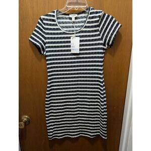 See You Monday Striped Bodycon Dress